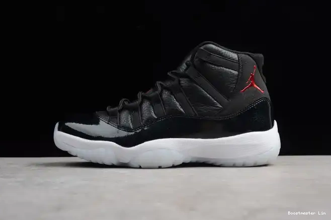 Retro 378037-002 11 Air mens Jordan black BP "72-10" 0502